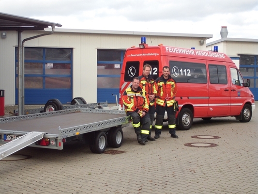 STEMA Anhänger für die Feuerwehr Heroldsberg