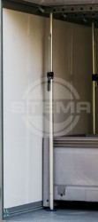 Sperrbalken vertikal mit Gummifuß für Kofferanhänger P-Box und S-Box